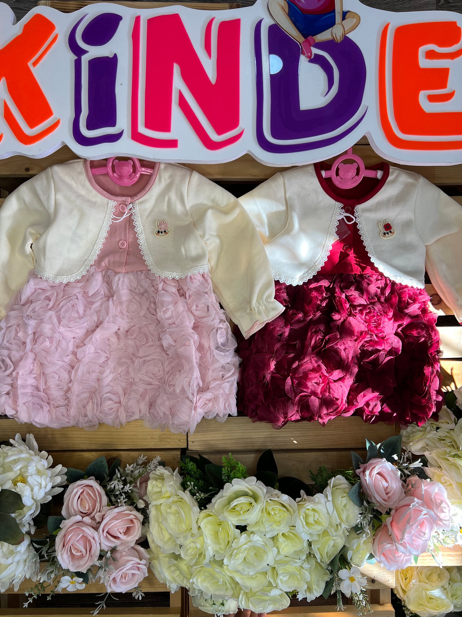 Robe bébé cardigan 