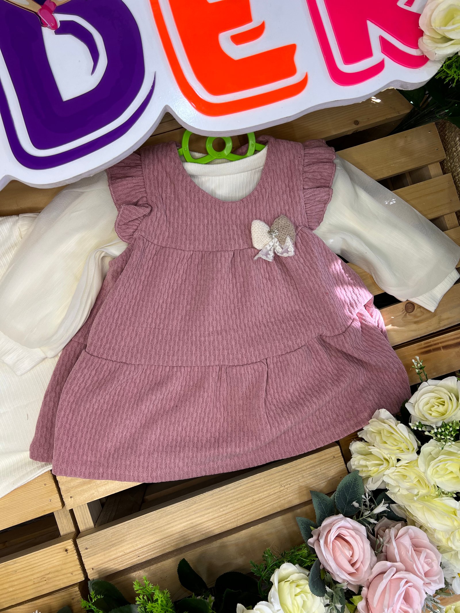 Robe bébé rose 