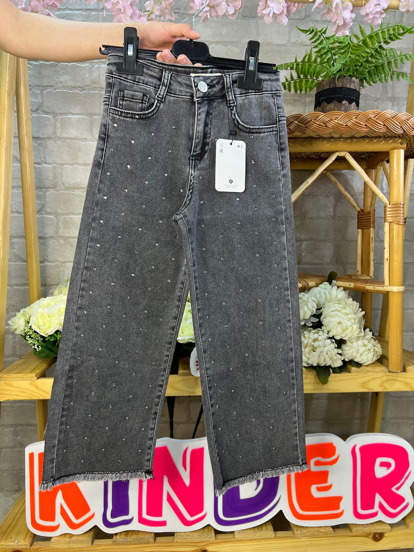 Pantalon perle ( noir )