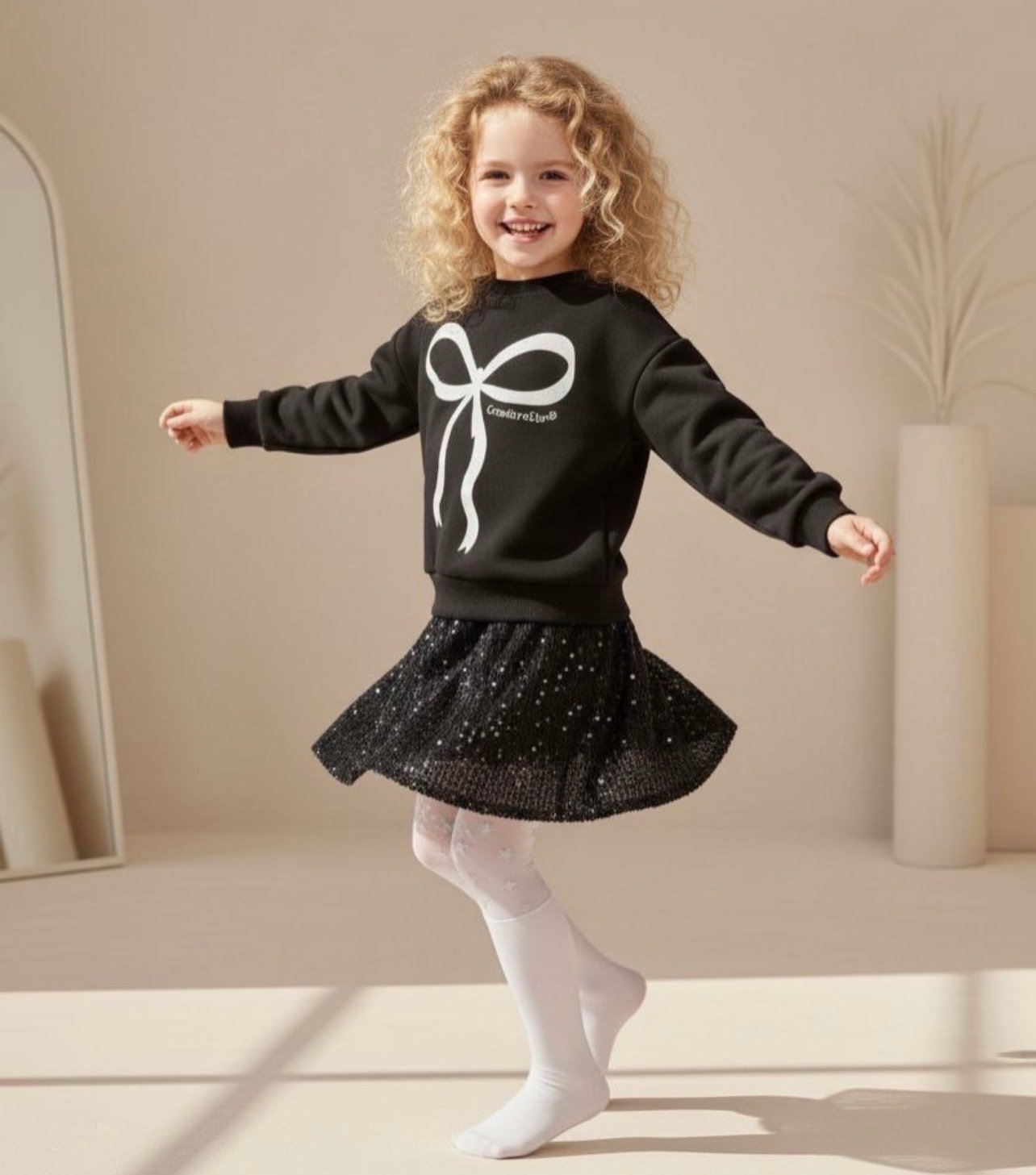 Ensemble pailletée noir 