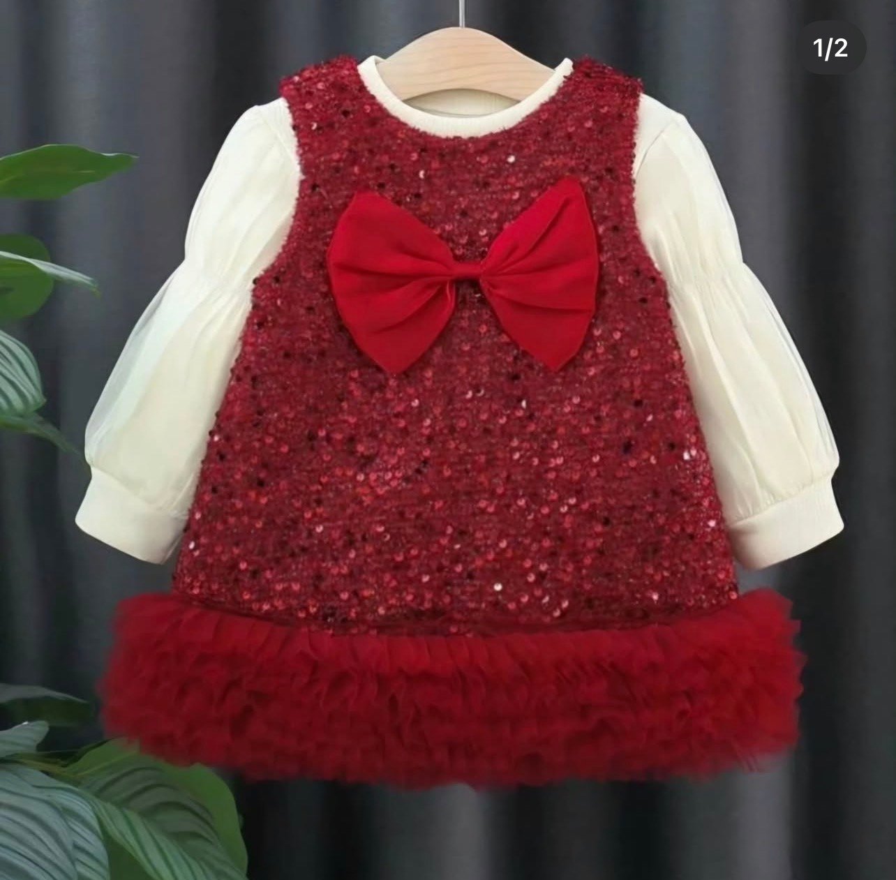 Robe pailletée papillon 