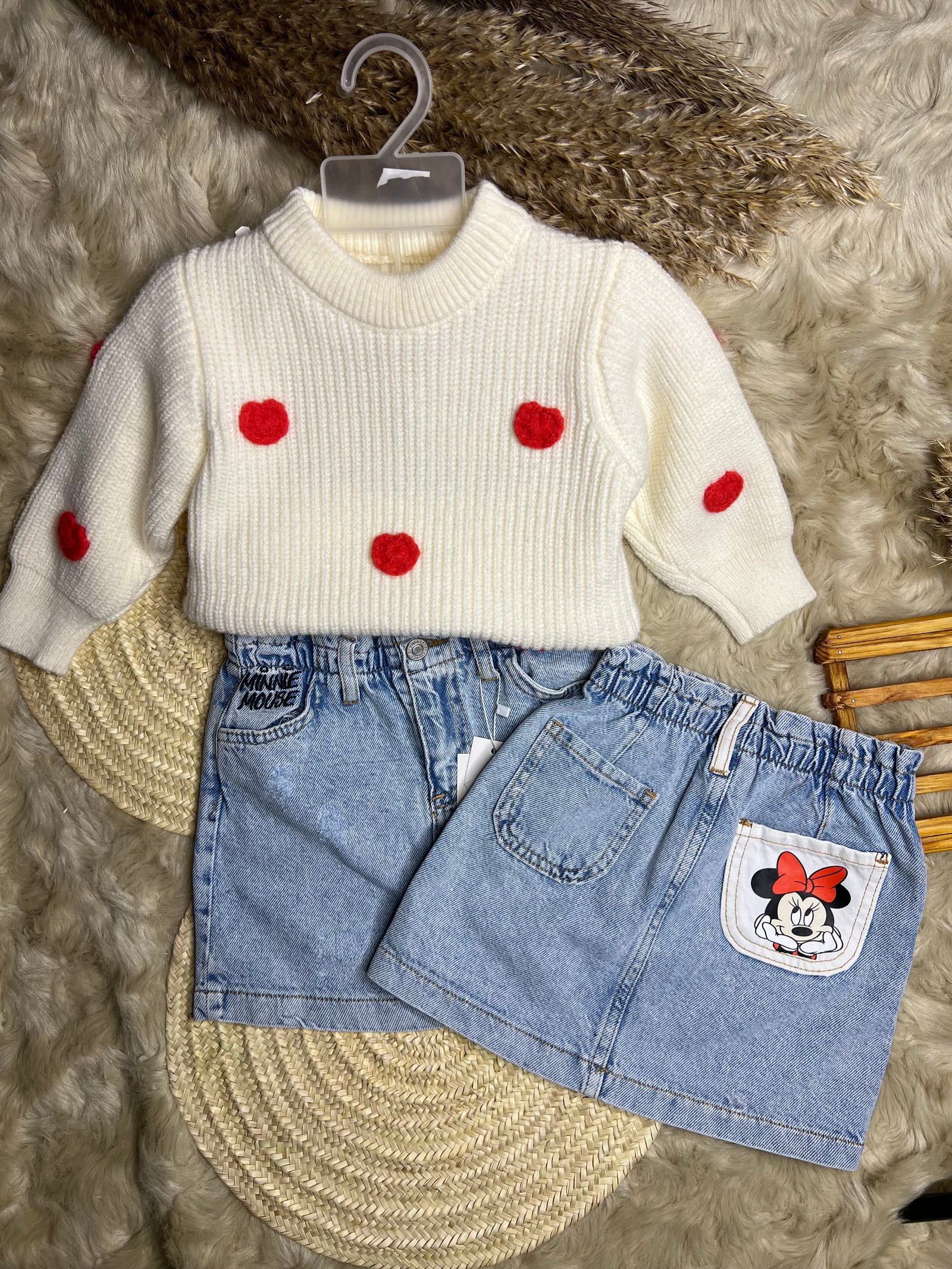 Ensemble en laine mini mouse 