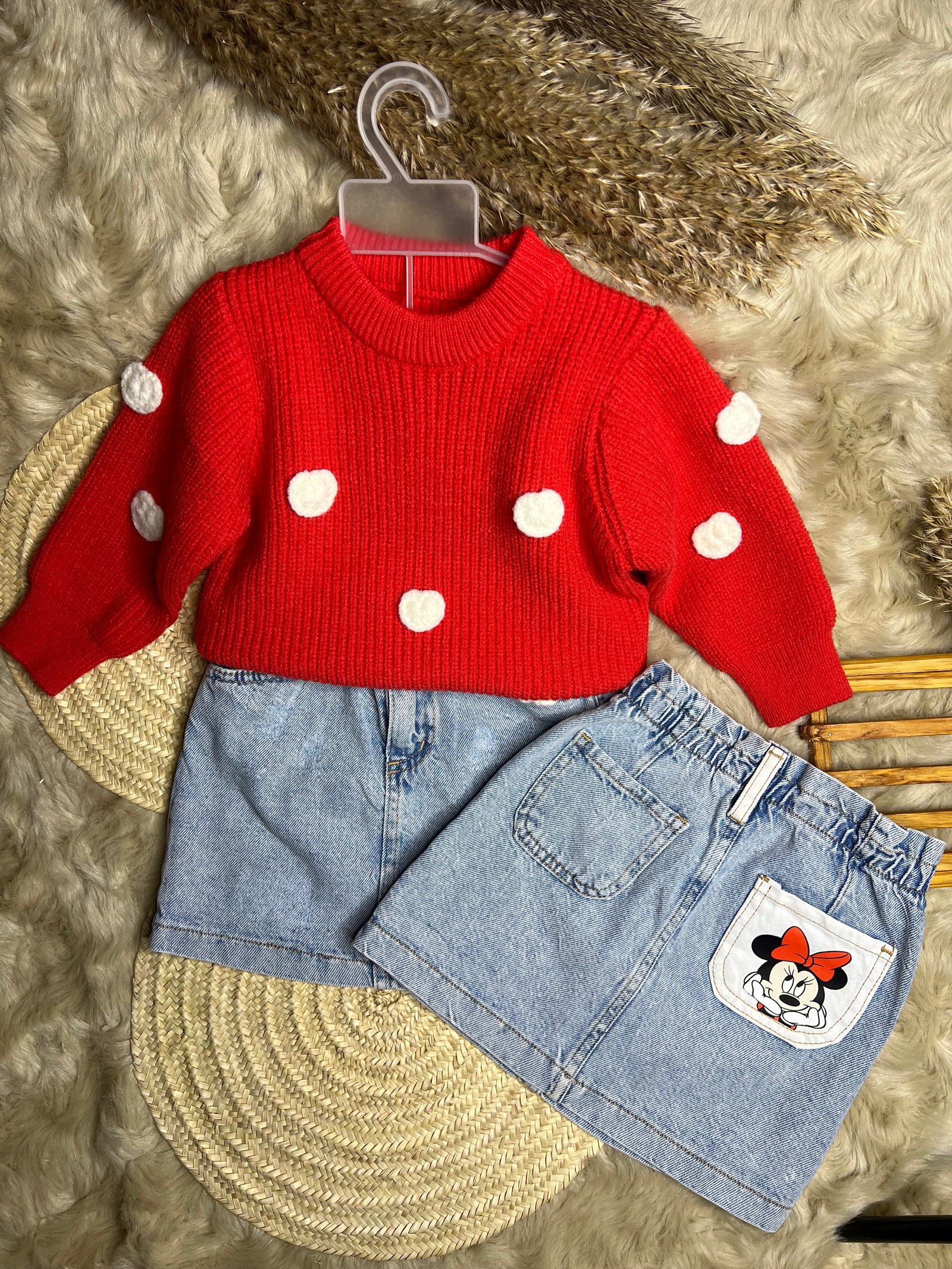 Ensemble en laine mini mouse 