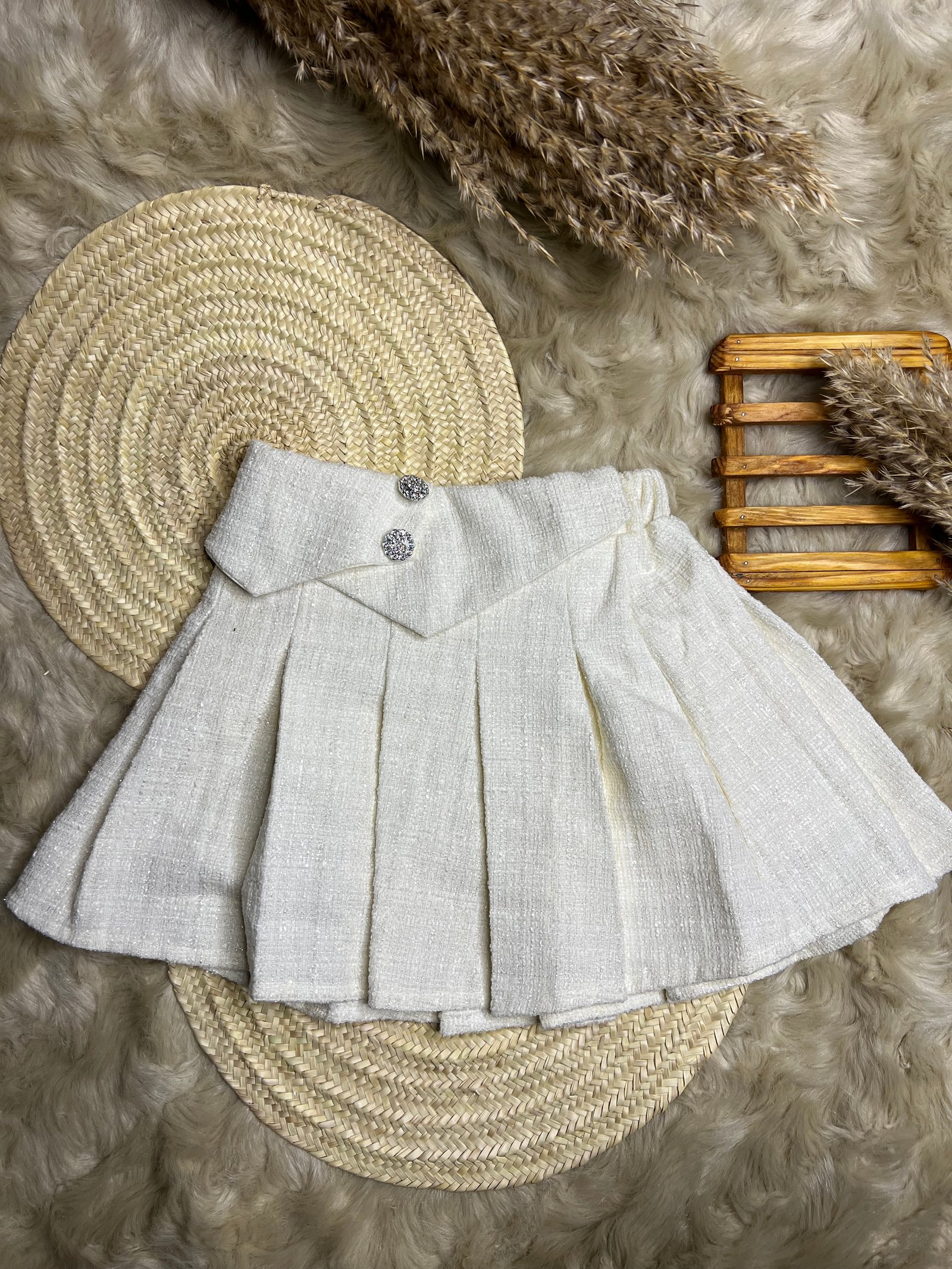 Jupe Channel plissé 